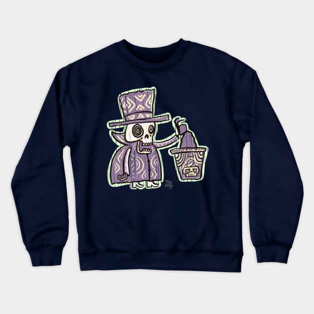 Ghoul Whip Ghost Crewneck Sweatshirt by tikitony